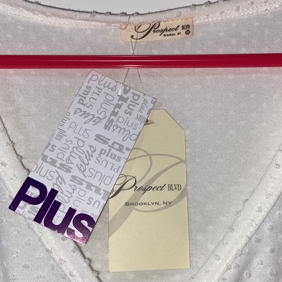 2 /$15 White flowy shirt - Picture 2 of 2